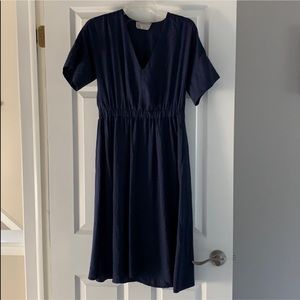 Everlane Japanese GoWeave Light v-neck dress